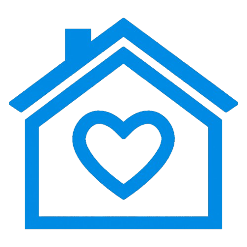 coracao com uma casa