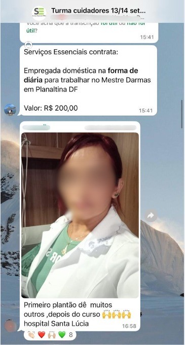 depoimento em forma de print de whatsapp